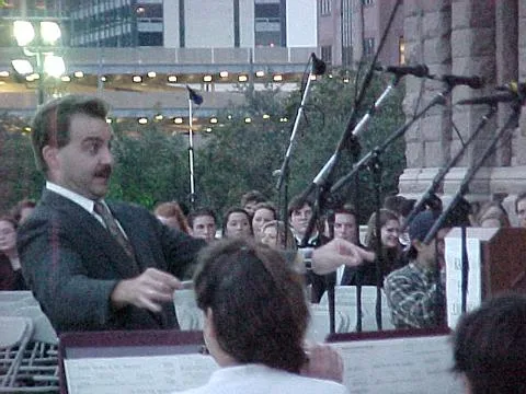 Austin Civic Wind Ensemble musical director Rick Glascock, c.2001