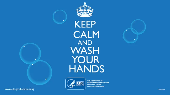 Keep calm and wash your hands
