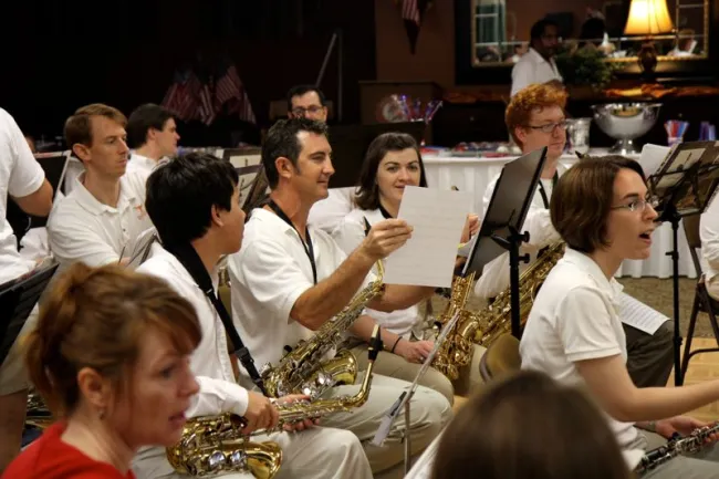 Picture of an ACWE concert warmup from 2010