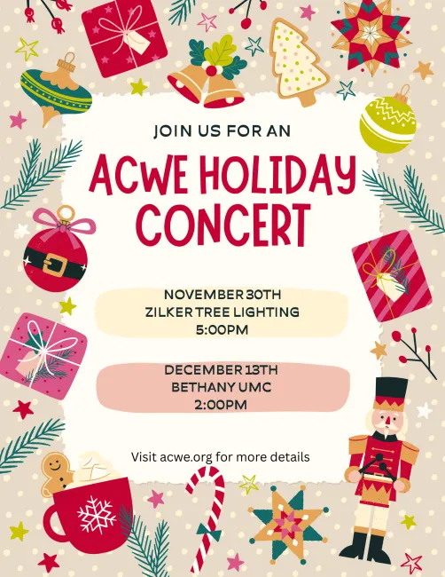 Holiday 2025 concert flyer
