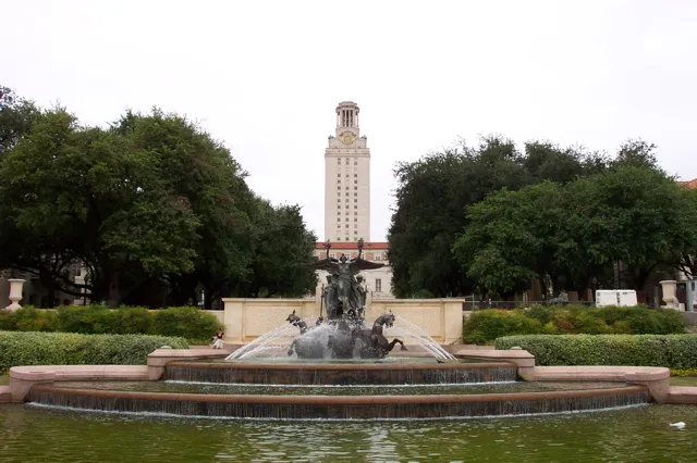 Picture of a statue at the University of Texas at Austin campus