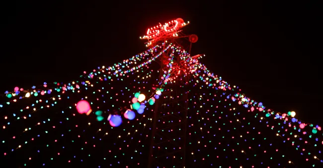 Picture of the Zilker Holiday Tree on its 50th anniversary