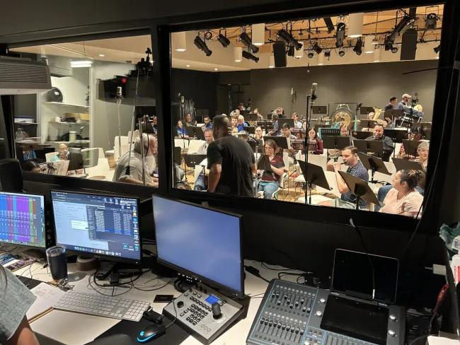 ACWE recording at the Draylen Mason studio at KMFA